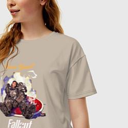 Футболка оверсайз женская Maximus fallout need a boost, цвет: миндальный — фото 2