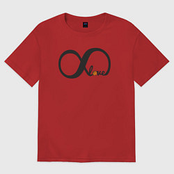 Футболка оверсайз женская Бесконечный баскетбол, цвет: красный