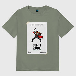 Футболка оверсайз женская Comix zone - power, цвет: авокадо