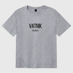 Футболка оверсайз женская Vatnik, цвет: меланж