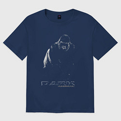 Футболка оверсайз женская Горилла в темноте - dark gorilla, цвет: тёмно-синий