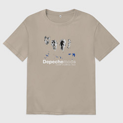 Футболка оверсайз женская Depeche Mode - Silence mode, цвет: миндальный