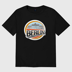 Футболка оверсайз женская Berlin, цвет: черный