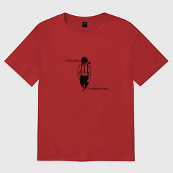 Футболка оверсайз женская Космопланктон, цвет: красный