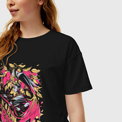 Футболка оверсайз женская Megaera furie Hades, цвет: черный — фото 2