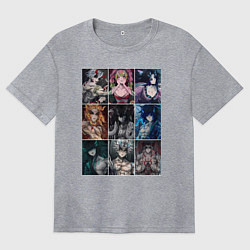 Футболка оверсайз женская Клинок, рассекающий демонов Мицури Канродзи, цвет: меланж