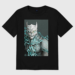 Футболка оверсайз женская Кайдзю номер восемь, цвет: черный