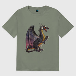 Футболка оверсайз женская HOMM3 Black Dragon, цвет: авокадо