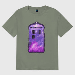 Футболка оверсайз женская Violet tardis, цвет: авокадо
