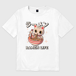 Футболка оверсайз женская Ramne life, цвет: белый