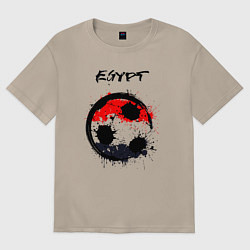 Футболка оверсайз женская Сборная Египта, цвет: миндальный