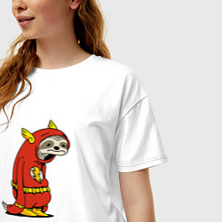 Футболка оверсайз женская Герой не в форме, цвет: белый — фото 2