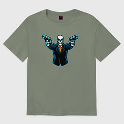 Футболка оверсайз женская Skeletor killer, цвет: авокадо