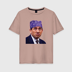 Женская футболка оверсайз Prison mike Michael Scott офис