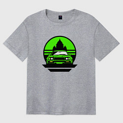 Женская футболка оверсайз Nissan skyline retro style