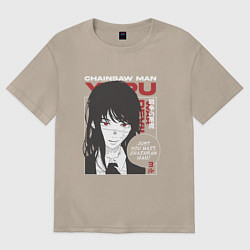 Женская футболка оверсайз Человек-бензопила Юру Yuru