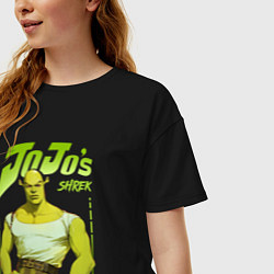 Футболка оверсайз женская JoJo - Shrek, цвет: черный — фото 2