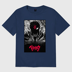 Футболка оверсайз женская Berserker knight, цвет: тёмно-синий