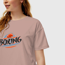 Футболка оверсайз женская Style boxing, цвет: пыльно-розовый — фото 2