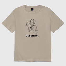 Футболка оверсайз женская BTS Dynamite J-Hope, цвет: миндальный