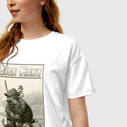 Футболка оверсайз женская Duck hunt - hunter, цвет: белый — фото 2