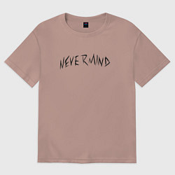 Футболка оверсайз женская BTS newer mind, цвет: пыльно-розовый