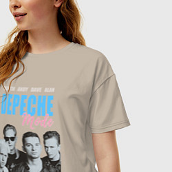 Футболка оверсайз женская Depeche Mode Vintage, цвет: миндальный — фото 2