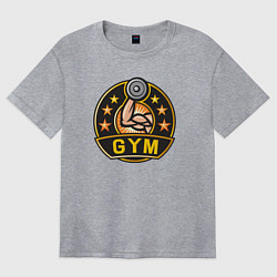 Футболка оверсайз женская Gym stars, цвет: меланж