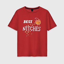 Футболка оверсайз женская Best nitches, цвет: красный