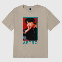 Футболка оверсайз женская Astro Юн Сан Ха, цвет: миндальный