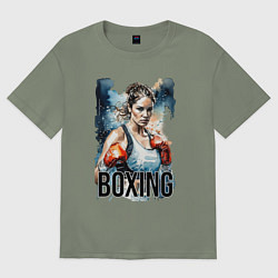 Женская футболка оверсайз Искусство боя