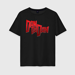 Футболка оверсайз женская Dandadan Logo, цвет: черный