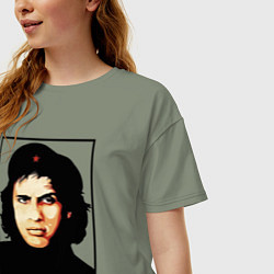 Футболка оверсайз женская Che guevara - Chelentano, цвет: авокадо — фото 2