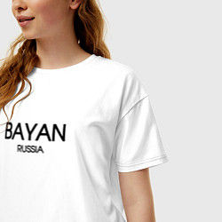 Футболка оверсайз женская Bayan, цвет: белый — фото 2
