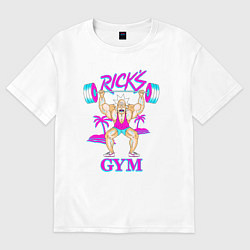 Футболка оверсайз женская Ricks GYM, цвет: белый