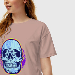 Футболка оверсайз женская Neon dead, цвет: пыльно-розовый — фото 2