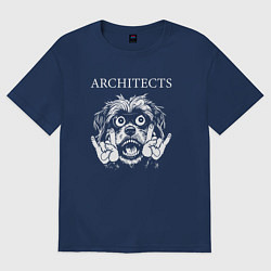 Футболка оверсайз женская Architects rock dog, цвет: тёмно-синий