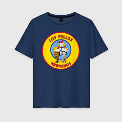 Футболка оверсайз женская Los Pollos hermanos Breaking bad, цвет: тёмно-синий
