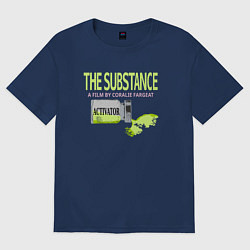 Футболка оверсайз женская Субстанция активаторная, цвет: тёмно-синий