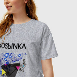 Футболка оверсайз женская Kosыnka, цвет: меланж — фото 2