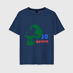 Женская футболка оверсайз Neymar 10