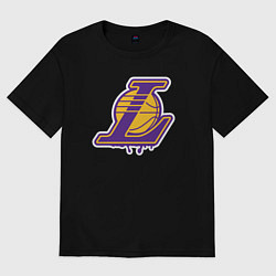 Футболка оверсайз женская Lakers team, цвет: черный