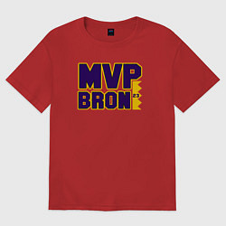 Футболка оверсайз женская Lebron James MVP, цвет: красный