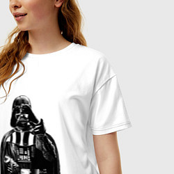 Футболка оверсайз женская Дарт Вейдер ситх, цвет: белый — фото 2