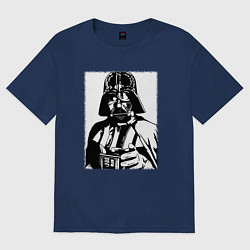 Футболка оверсайз женская Лорд Вейдер, цвет: тёмно-синий