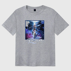 Футболка оверсайз женская Цзинлю, цвет: меланж