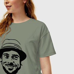 Футболка оверсайз женская Brad Pitt - gypsy, цвет: авокадо — фото 2