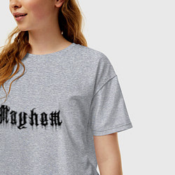 Футболка оверсайз женская Mayhem - phrase, цвет: меланж — фото 2