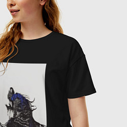 Футболка оверсайз женская Artorias of the Abyss, цвет: черный — фото 2