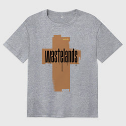 Женская футболка оверсайз The rusty cross